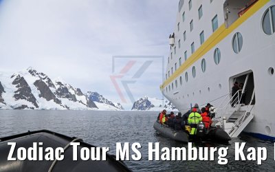 Zodiac Tour MS Hamburg Kap Renard Antarktis 10.01.2017