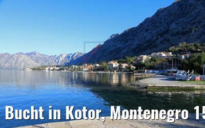Bucht in Kotor, Montenegro 15.10.2017
