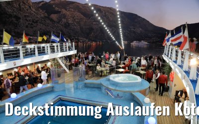 Deckstimmung Auslaufen Kotor, Montenegro 15.10.2017