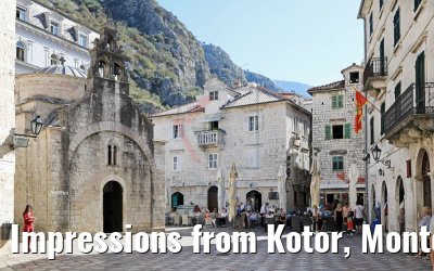 Impressions from Kotor, Montenegro old town 15.10.2017