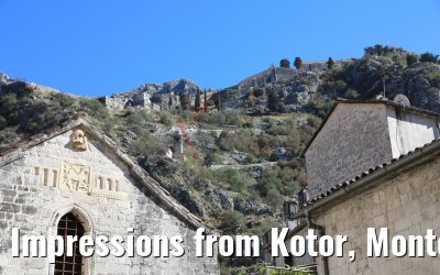 Impressions from Kotor, Montenegro old town 15.10.2017