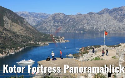 Kotor Fortress Panoramablick, Montenegro 15.10.2017