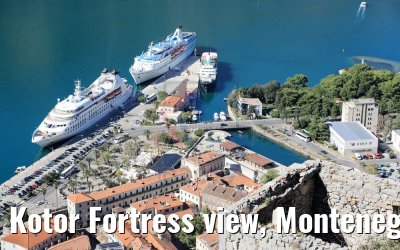 Kotor Fortress view, Montenegro 15.10.2017