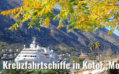 Kreuzfahrtschiffe in Kotor, Montenegro 15.10.2017