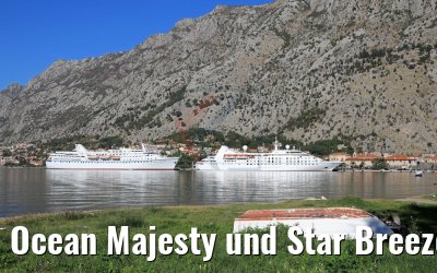 Ocean Majesty und Star Breeze , Kotor, Montenegro 15.10.2017