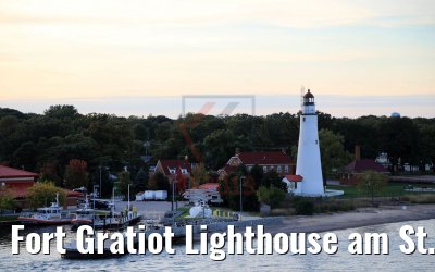 Fort Gratiot Lighthouse am St. Clair River und Lake Huron 06.10.2019