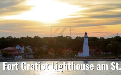 Fort Gratiot Lighthouse am St. Clair River und Lake Huron 06.10.2019