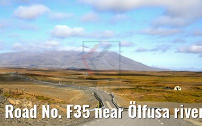 Road No. F35 near Ölfusa river, Iceland 24.08.2017