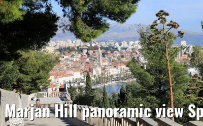 Marjan Hill panoramic view Split, Croatia 16.10.2017