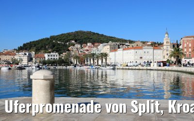 Uferpromenade von Split, Kroatien 16.10.2017