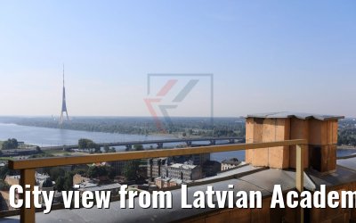 City view from Latvian Academy of Sciences Riga 15.07.2018