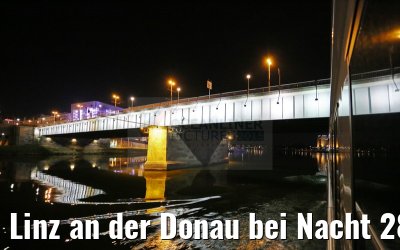 Linz an der Donau bei Nacht 28.03.2015