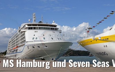 MS Hamburg und Seven Seas Voyager in Phuket