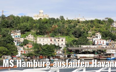 MS Hamburg auslaufen Havanna 30.11.2017