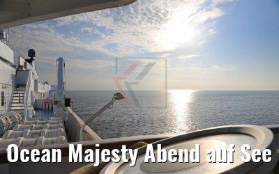 Ocean Majesty Abend auf See Richtung Kopenhagen 02.06.2018