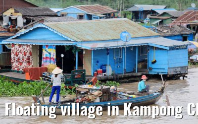 Floating village in Kampong Chhnang, Cambodia 13.04.2017