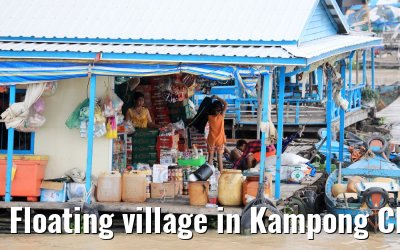 Floating village in Kampong Chhnang, Cambodia 13.04.2017