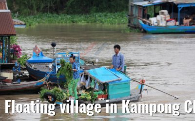 Floating village in Kampong Chhnang, Cambodia 13.04.2017