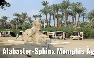 Alabaster-Sphinx Memphis Ägypten