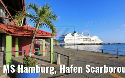 MS Hamburg, Hafen Scarborough, Tobago 09.02.2018