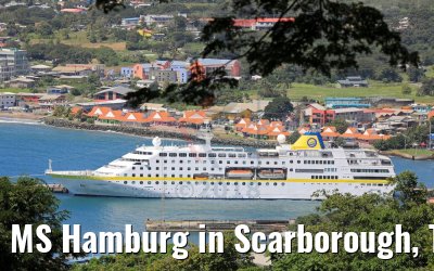 MS Hamburg in Scarborough, Tobago 09.02.2018