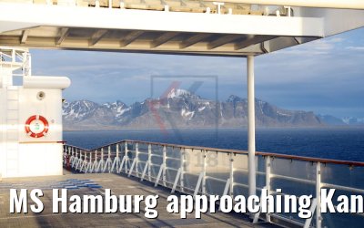 MS Hamburg approaching Kangerlussuaq