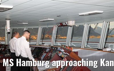 MS Hamburg approaching Kangerlussuaq