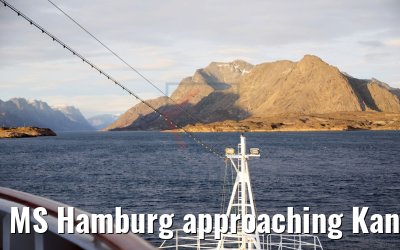 MS Hamburg approaching Kangerlussuaq
