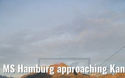 MS Hamburg approaching Kangerlussuaq