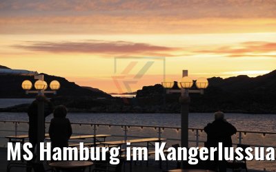 MS Hamburg im Kangerlussuaq Fjord, Grönland