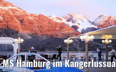 MS Hamburg im Kangerlussuaq Fjord, Grönland