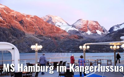 MS Hamburg im Kangerlussuaq Fjord, Grönland