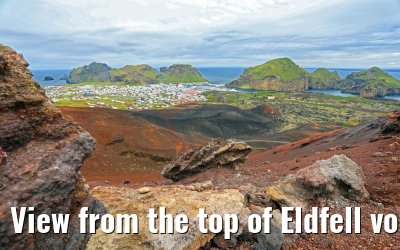 View from the top of Eldfell volcano, Heimaey 25.08.2017