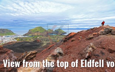 View from the top of Eldfell volcano, Heimaey 25.08.2017
