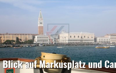 Blick auf Markusplatz und Campanile in Venedig 17.10.2017