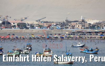 Einfahrt Hafen Salaverry, Peru 07.02.2019