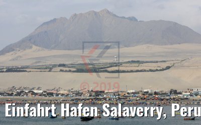Einfahrt Hafen Salaverry, Peru 07.02.2019