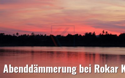 Abenddämmerung bei Rokar Kaong, Kambodscha 14.04.2017