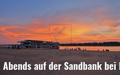 Abends auf der Sandbank bei Rokar Kaong, Kambodscha 14.04.2017