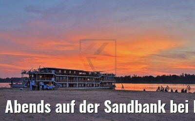 Abends auf der Sandbank bei Rokar Kaong, Kambodscha 14.04.2017