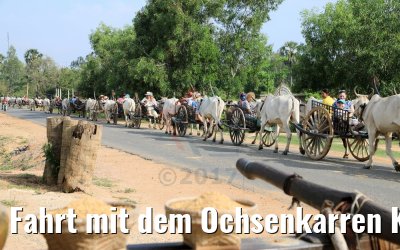 Fahrt mit dem Ochsenkarren Kampong Tralach 14.04.2017