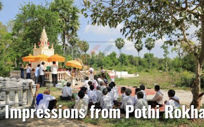 Impressions from Pothi Rokha Ram Pagoda, Kampong Tralach, Cambodia 14.04.2017