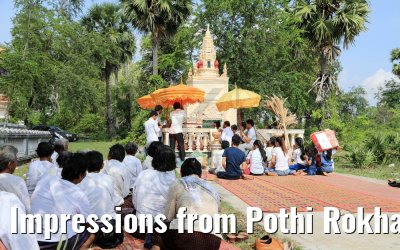 Impressions from Pothi Rokha Ram Pagoda, Kampong Tralach, Cambodia 14.04.2017