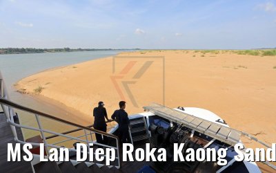 MS Lan Diep Roka Kaong Sandbank Mekong River 14.04.2017