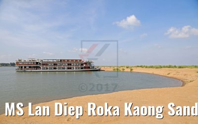 MS Lan Diep Roka Kaong Sandbank Mekong River 14.04.2017