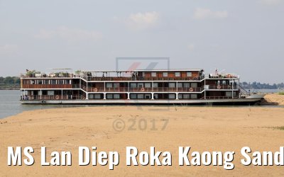MS Lan Diep Roka Kaong Sandbank Mekong River 14.04.2017