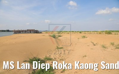 MS Lan Diep Roka Kaong Sandbank Mekong River 14.04.2017
