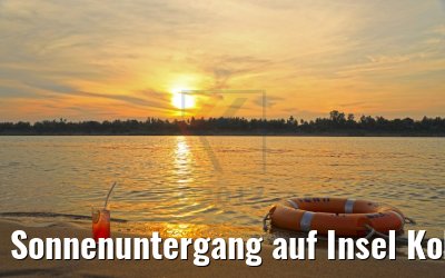Sonnenuntergang auf Insel Koh Khsach Krao, Kambodscha 14.04.2017