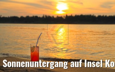 Sonnenuntergang auf Insel Koh Khsach Krao, Kambodscha 14.04.2017