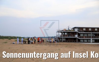 Sonnenuntergang auf Insel Koh Khsach Krao, Kambodscha 14.04.2017